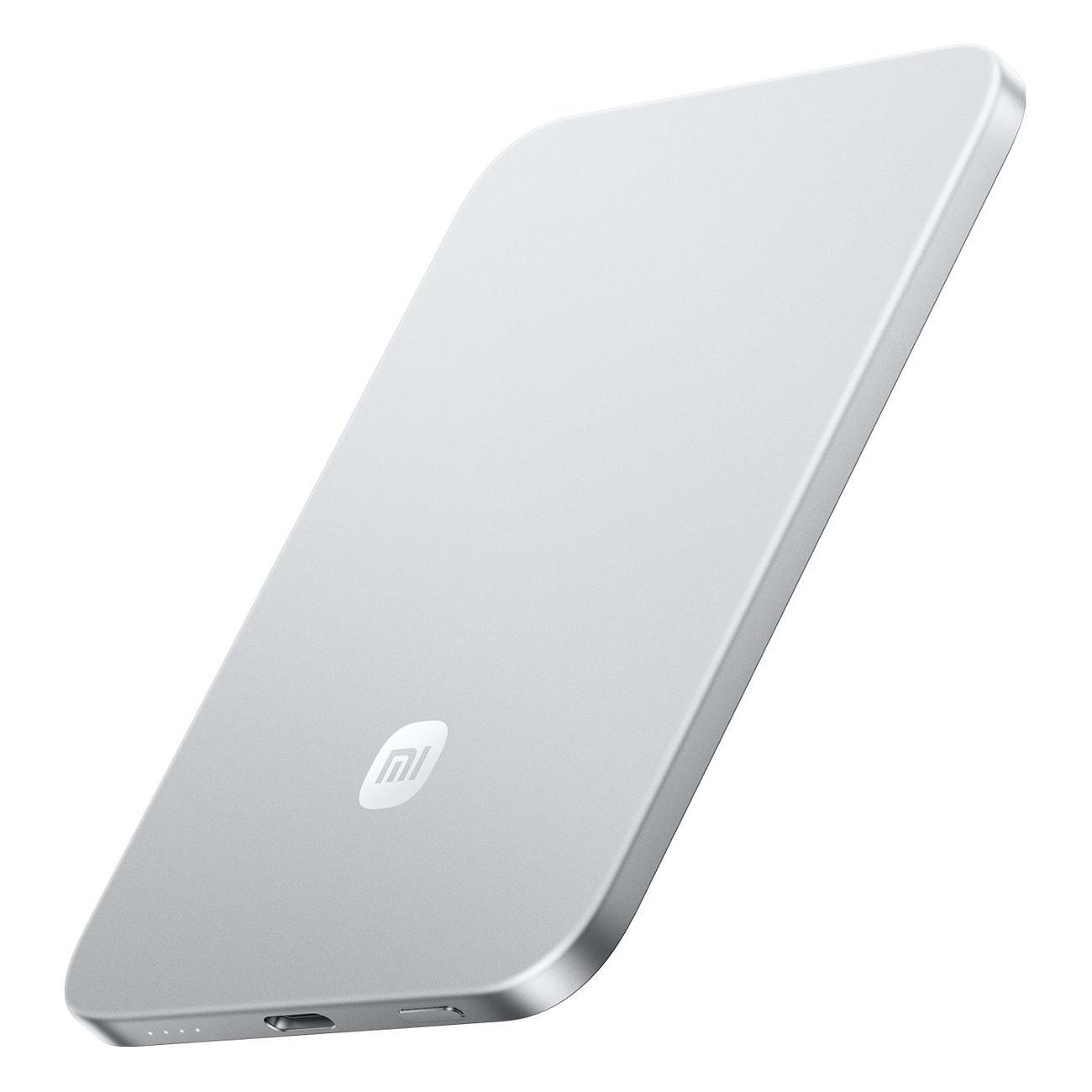 Изображение товара Портативный аккумулятор Xiaomi UltraThin Magnetic Power Bank 5000 15W GL Glacier серебристый