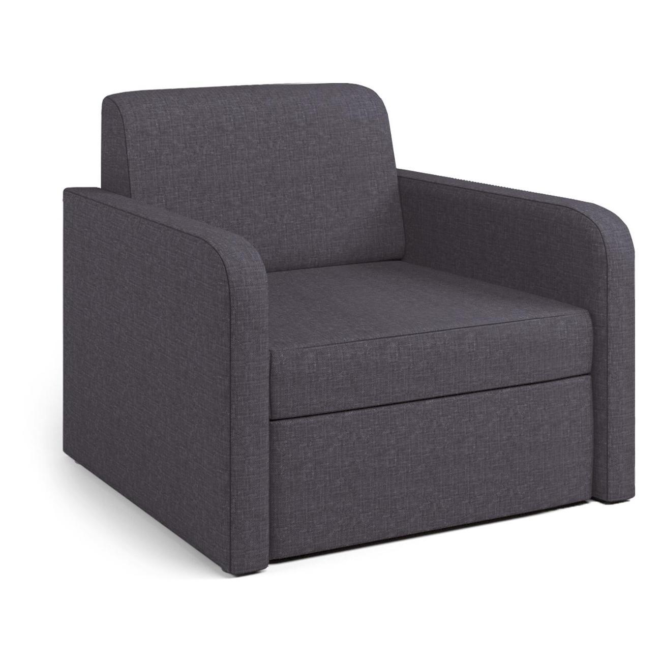 Изображение товара Кресло-кровать Шарм-Дизайн Бит Куба раскладной серый