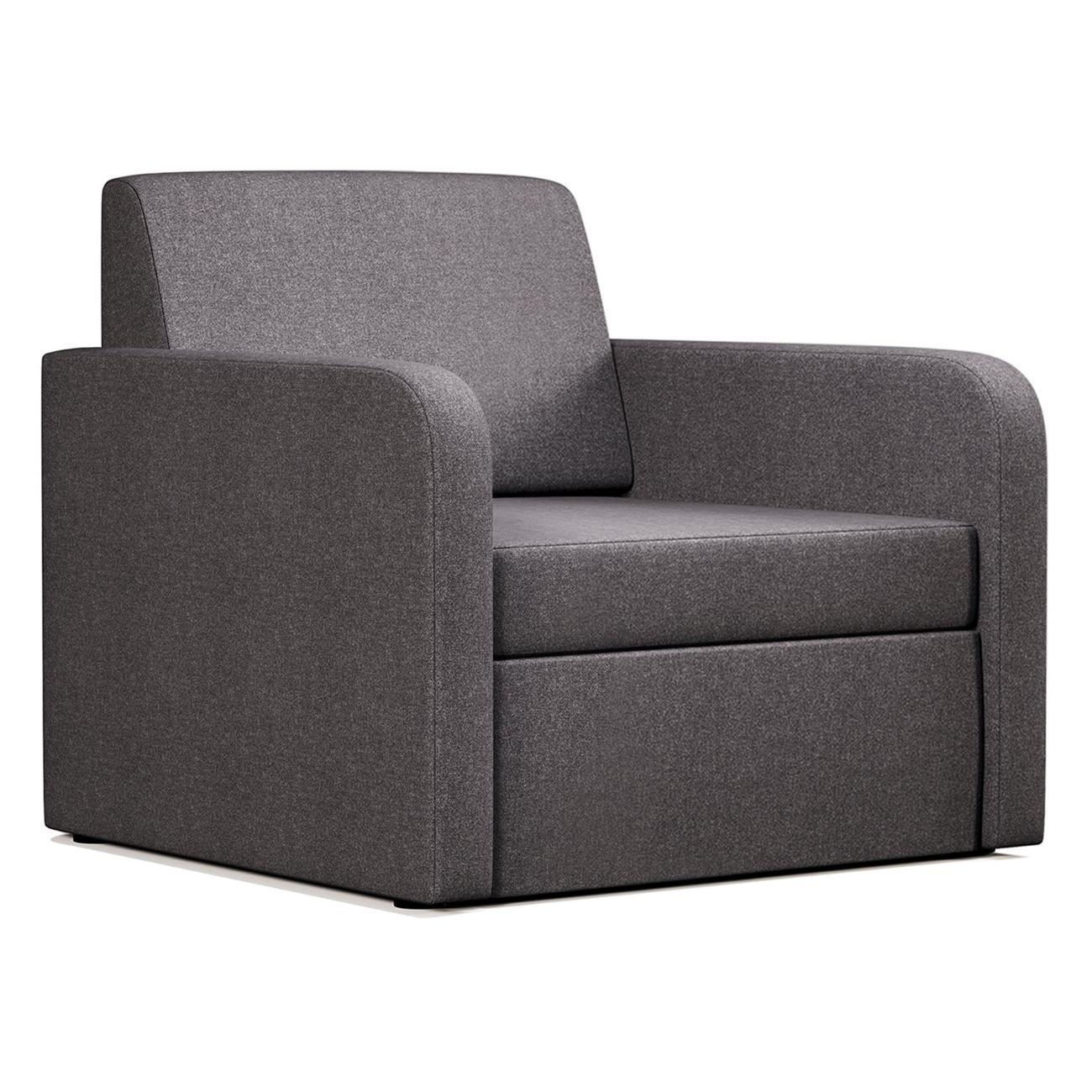 Изображение товара Кресло-кровать Шарм-Дизайн Бит Куба раскладной темно-серый