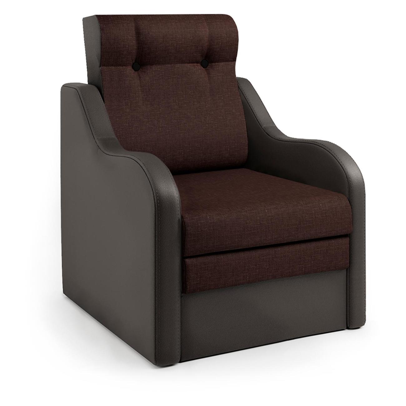 Изображение товара Кресло-кровать Шарм-Дизайн Классика В раскладной шоколад и рогожка