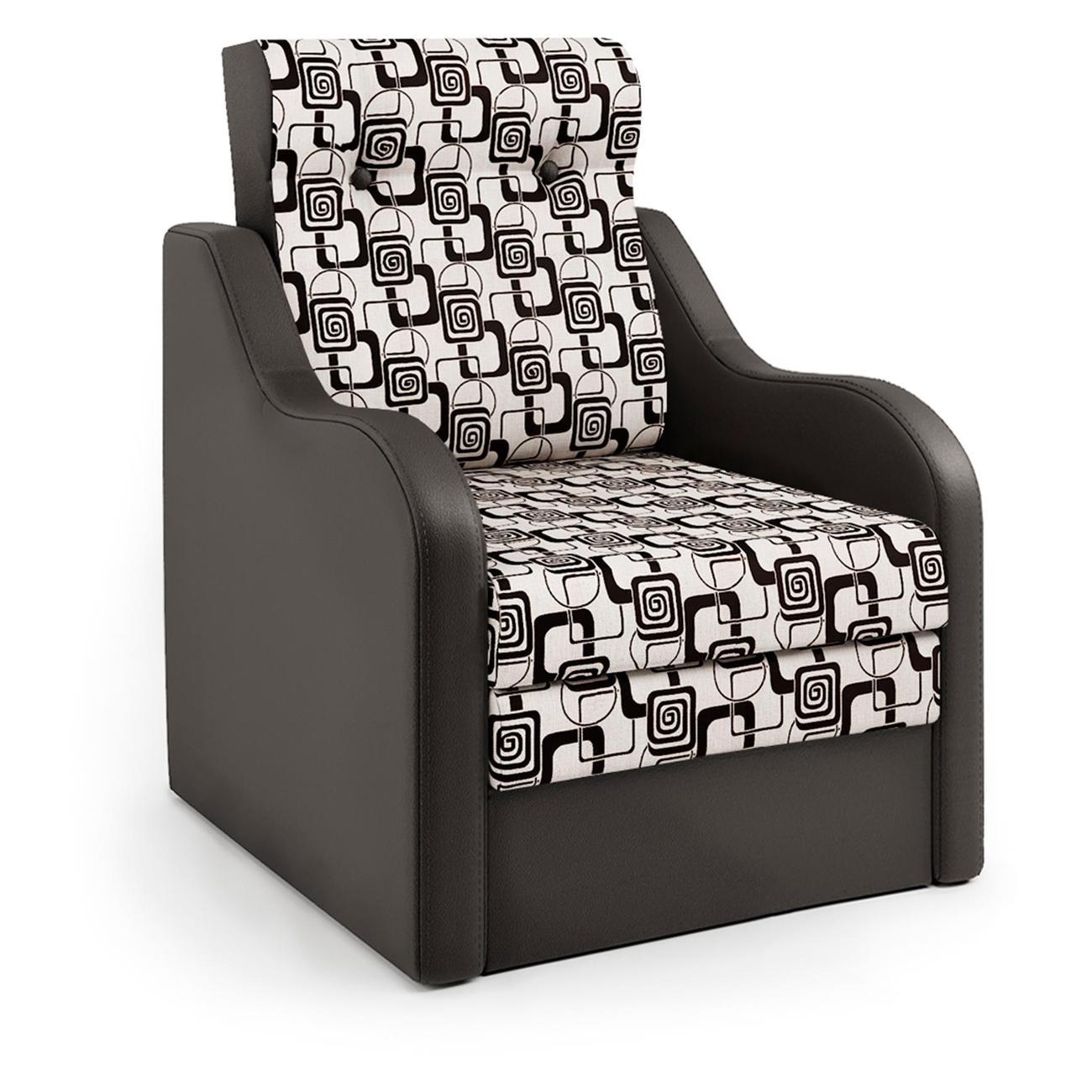 Изображение товара Кресло-кровать Шарм-Дизайн Классика В раскладной шоколад и ромб