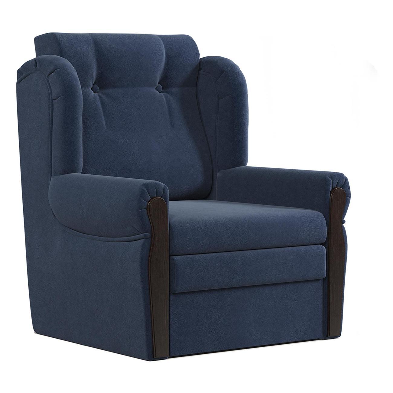 Изображение товара Кресло-кровать Шарм-Дизайн Классика М раскладной велюр Ультра миднайт