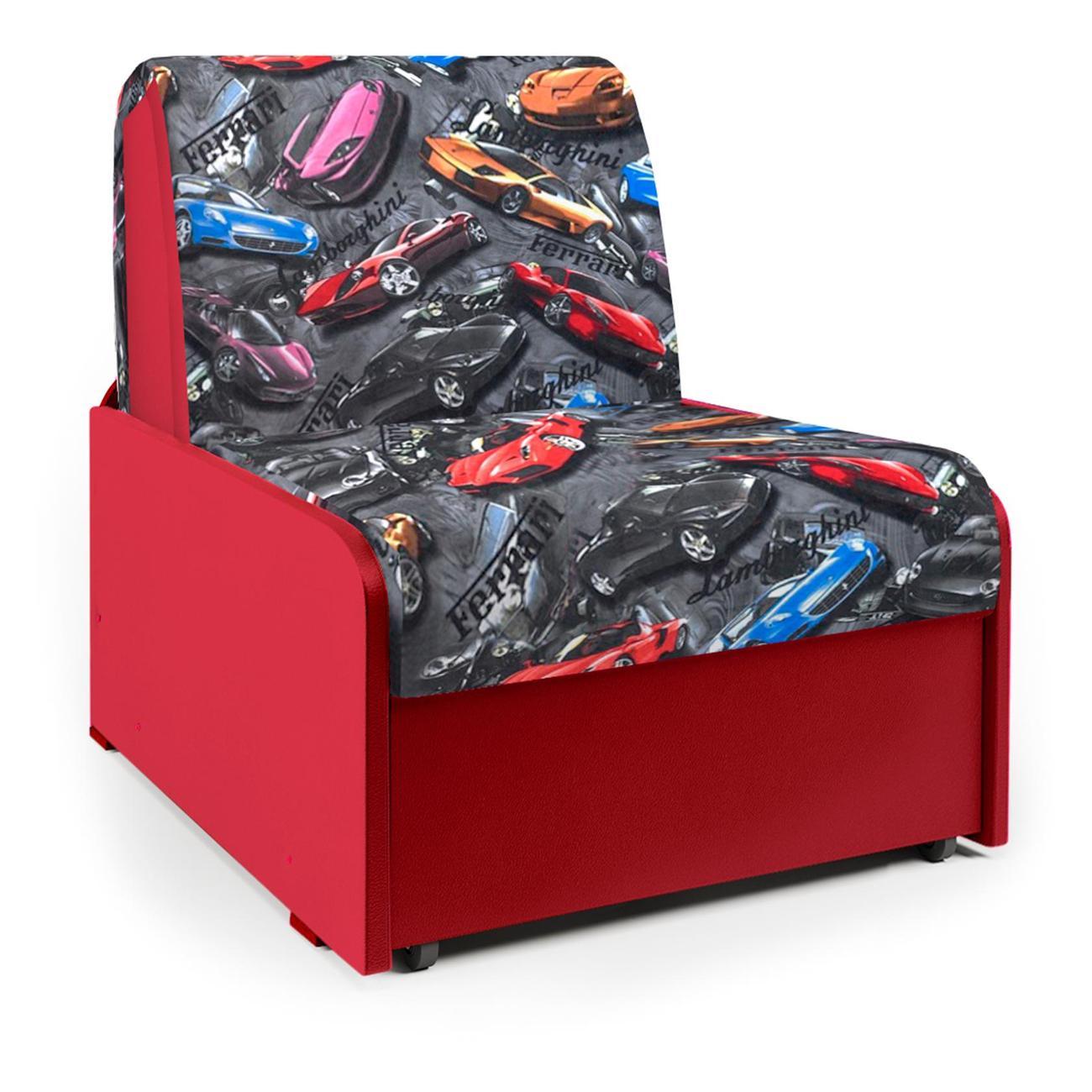 Изображение товара Кресло-кровать Шарм-Дизайн Коломбо БП 80 аккордеон машинки и красный