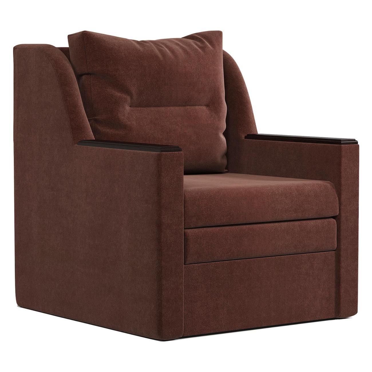 Изображение товара Кресло-кровать Шарм-Дизайн Соло раскладной велюр Дрим шоколад