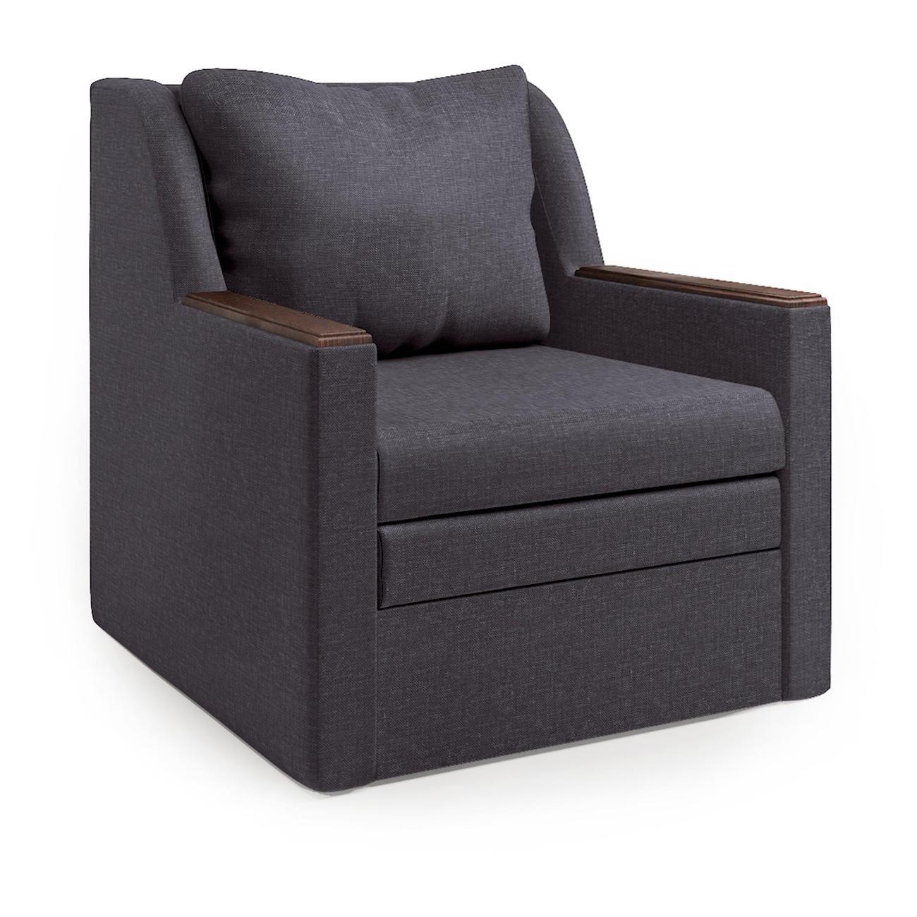 Изображение товара Кресло-кровать Шарм-Дизайн Соло раскладной серый