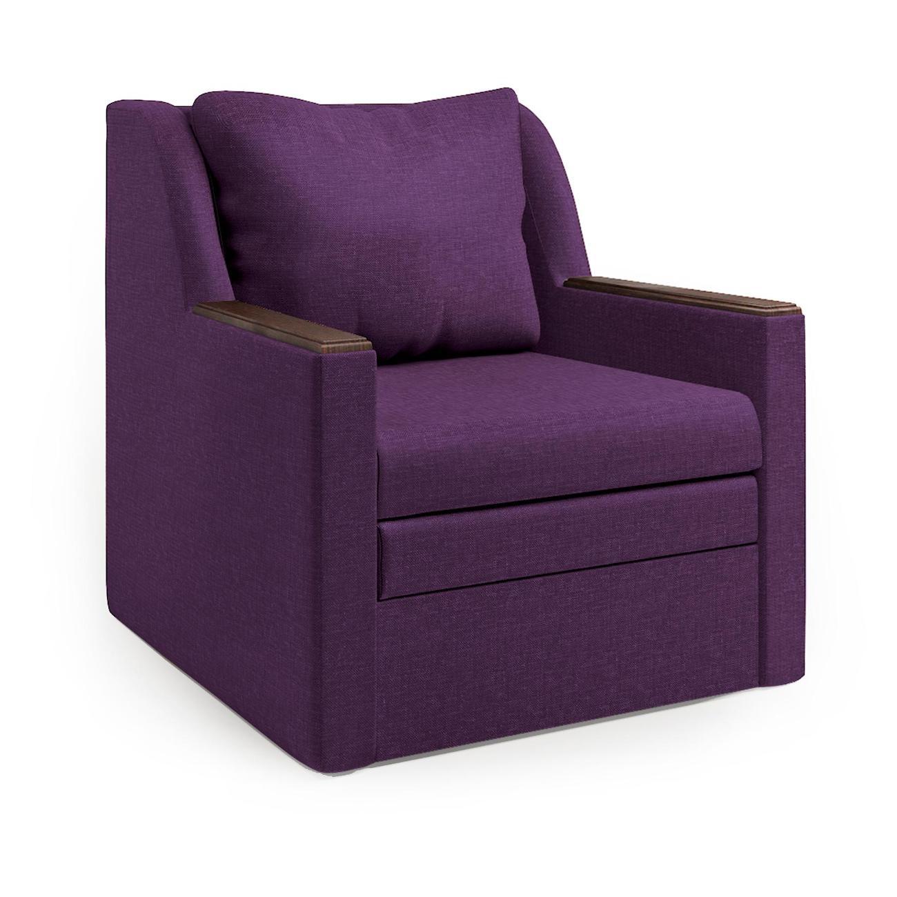Изображение товара Кресло-кровать Шарм-Дизайн Соло раскладной фиолетовый