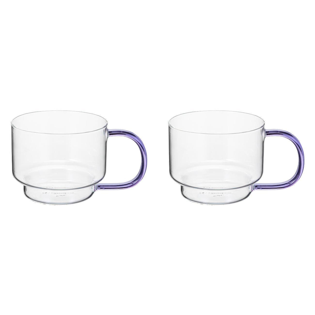 Изображение товара Кружка Liberty Jones Orb, 400 мл, прозрачные/фиолетовые, 2 шт. Изображение товара Кружка Liberty Jones Orb, 400 мл, прозрачные/фиолетовые, 2 шт.