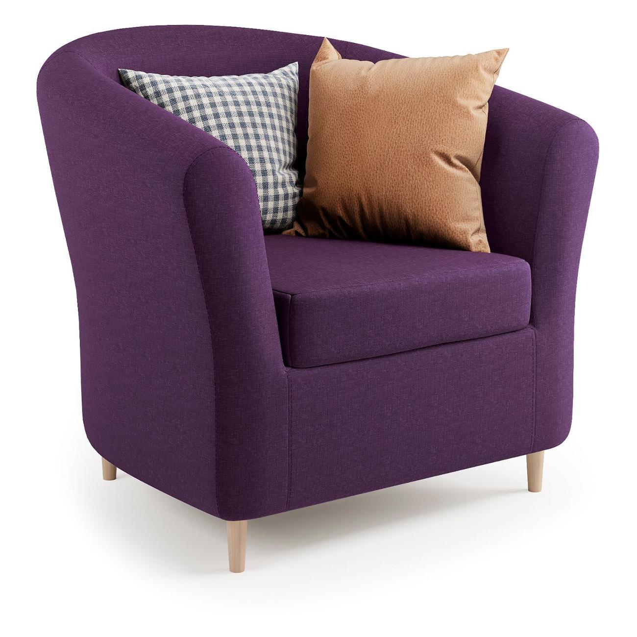 Изображение товара Кресло Шарм-Дизайн Евро Лайт фиолетовая рогожка