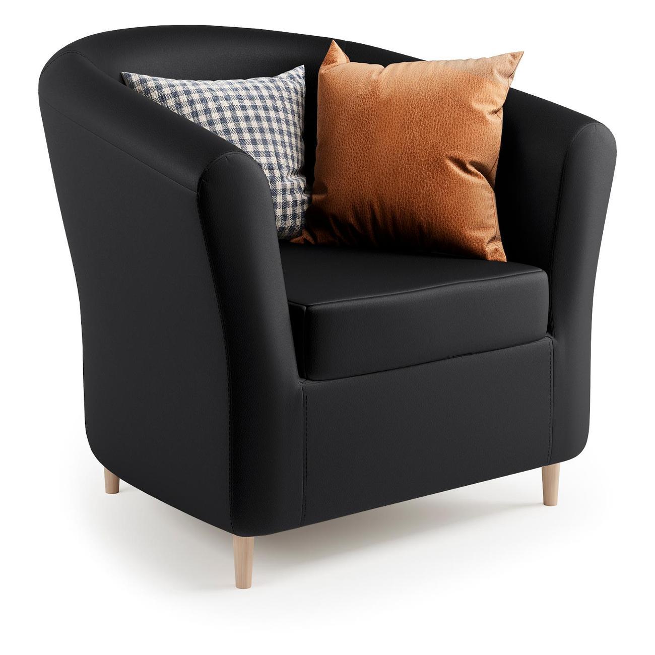 Изображение товара Кресло Шарм-Дизайн Евро Лайт черная экокожа