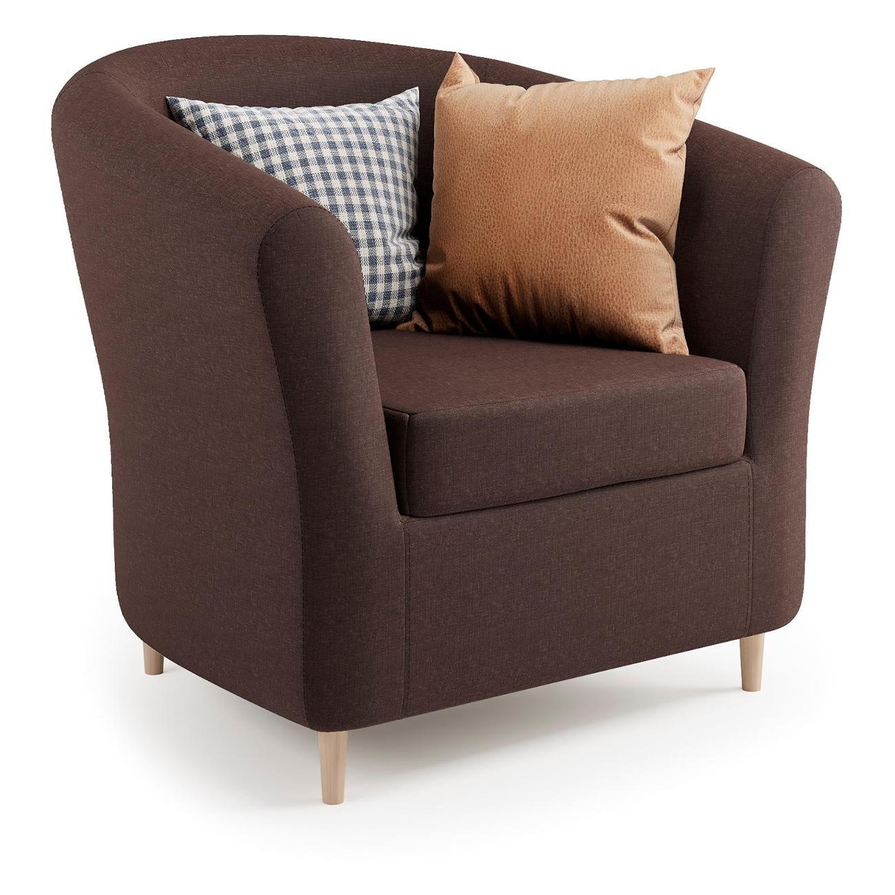 Изображение товара Кресло Шарм-Дизайн Евро Лайт шоколадная рогожка