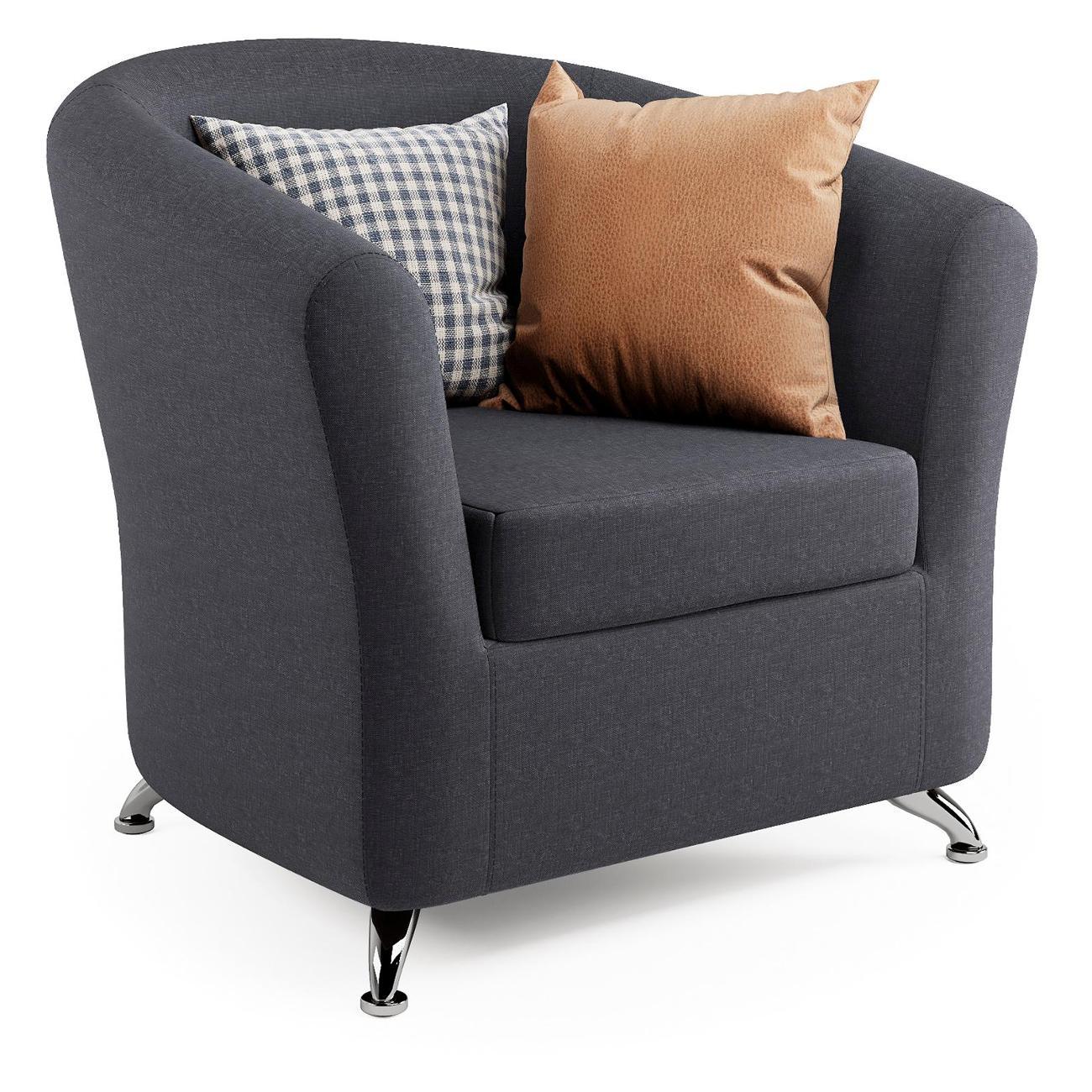 Изображение товара Кресло Шарм-Дизайн Евро серая рогожка