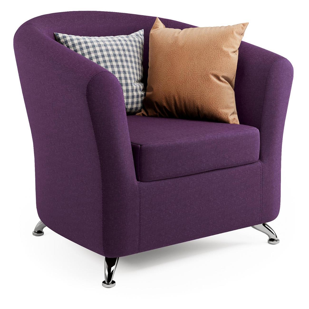 Изображение товара Кресло Шарм-Дизайн Евро фиолетовая рогожка