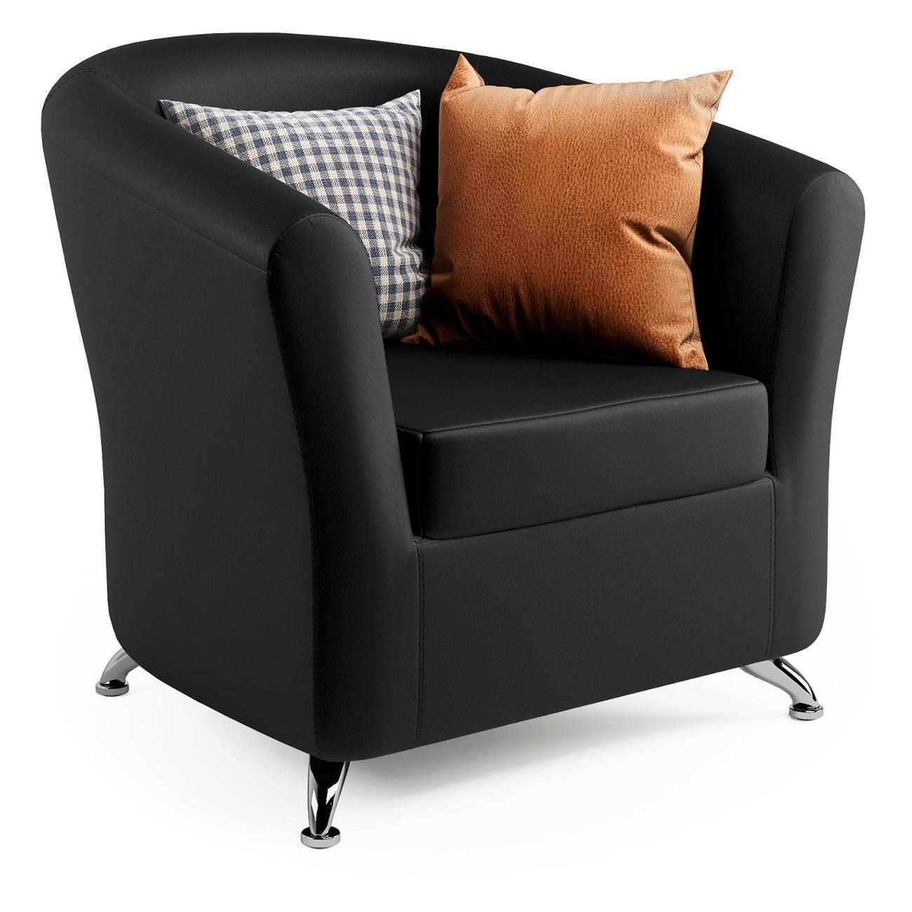 Изображение товара Кресло Шарм-Дизайн Евро черная экокожа