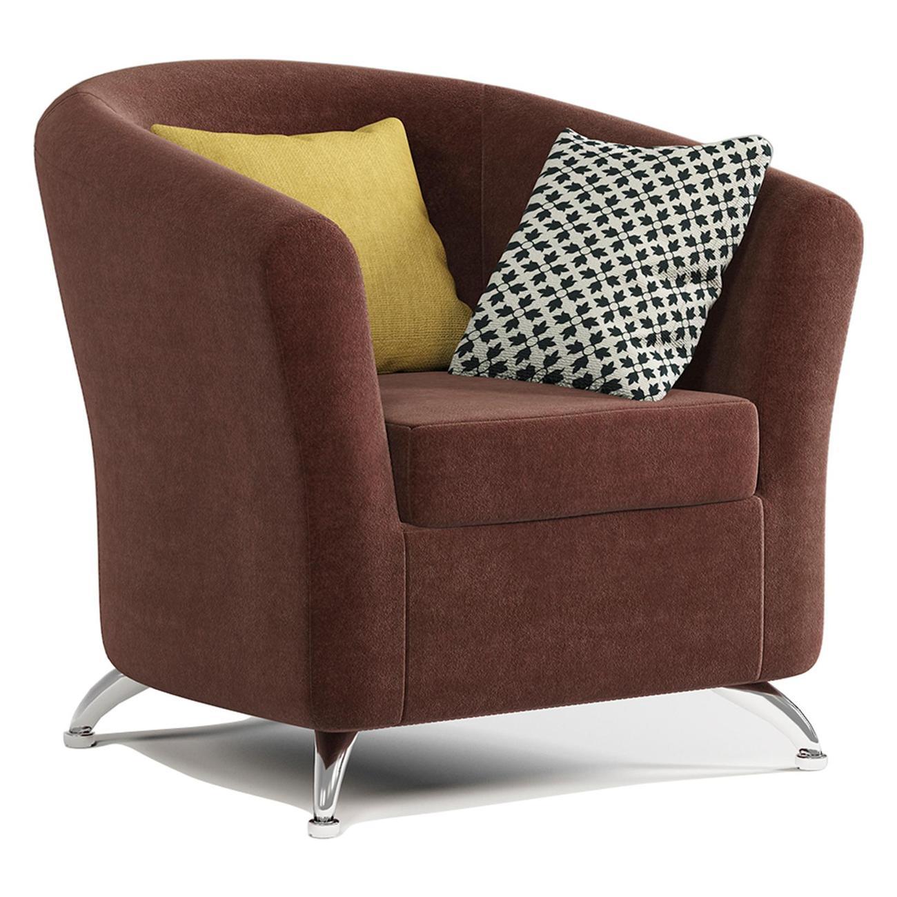 Изображение товара Кресло Шарм-Дизайн Евро велюр Дрим шоколад