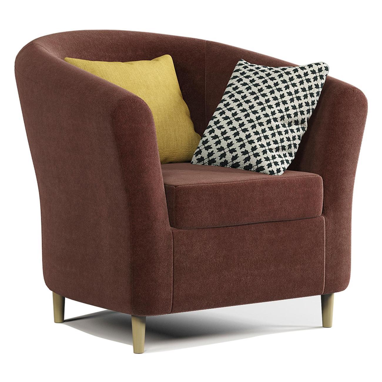 Изображение товара Кресло Шарм-Дизайн Евро Лайт велюр Дрим шоколад