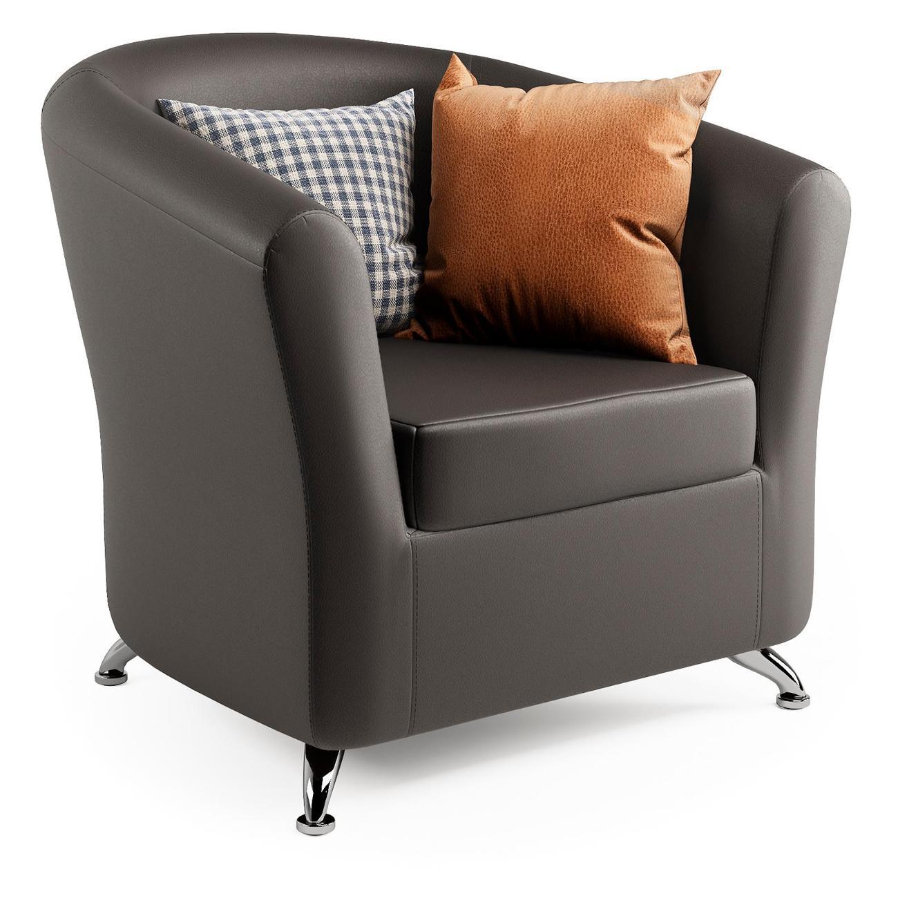 Изображение товара Кресло Шарм-Дизайн Евро шоколадная экокожа