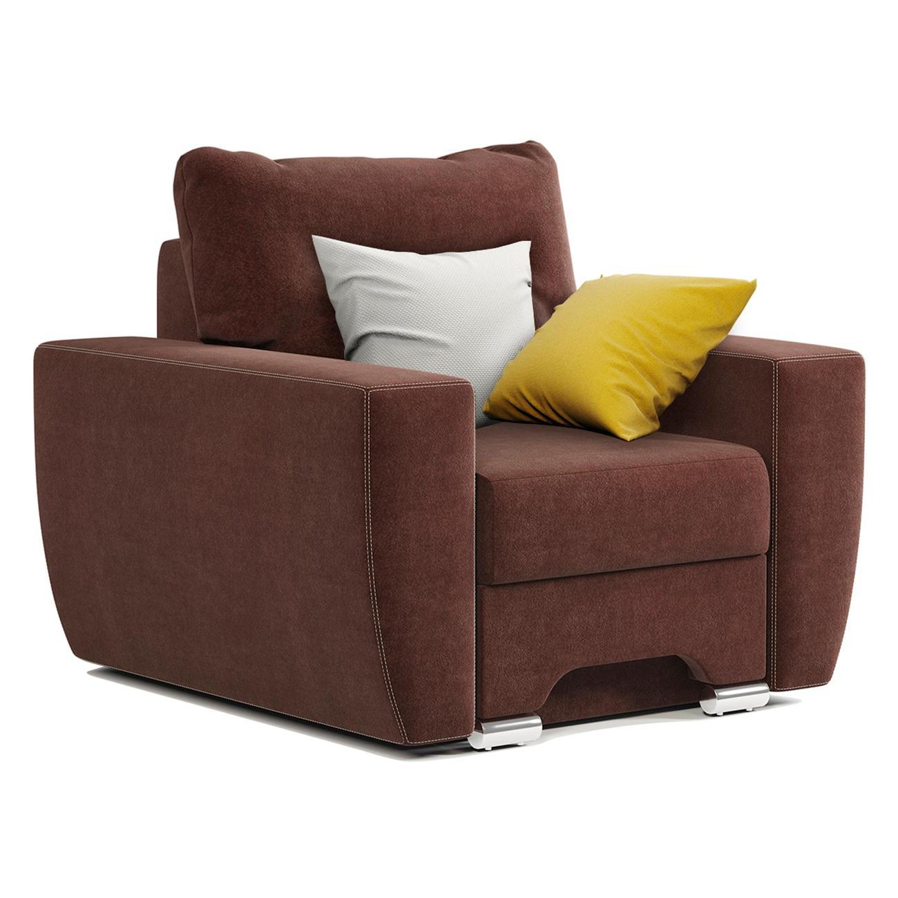 Изображение товара Кресло Шарм-Дизайн ЕвроШаг велюр Дрим шоколад