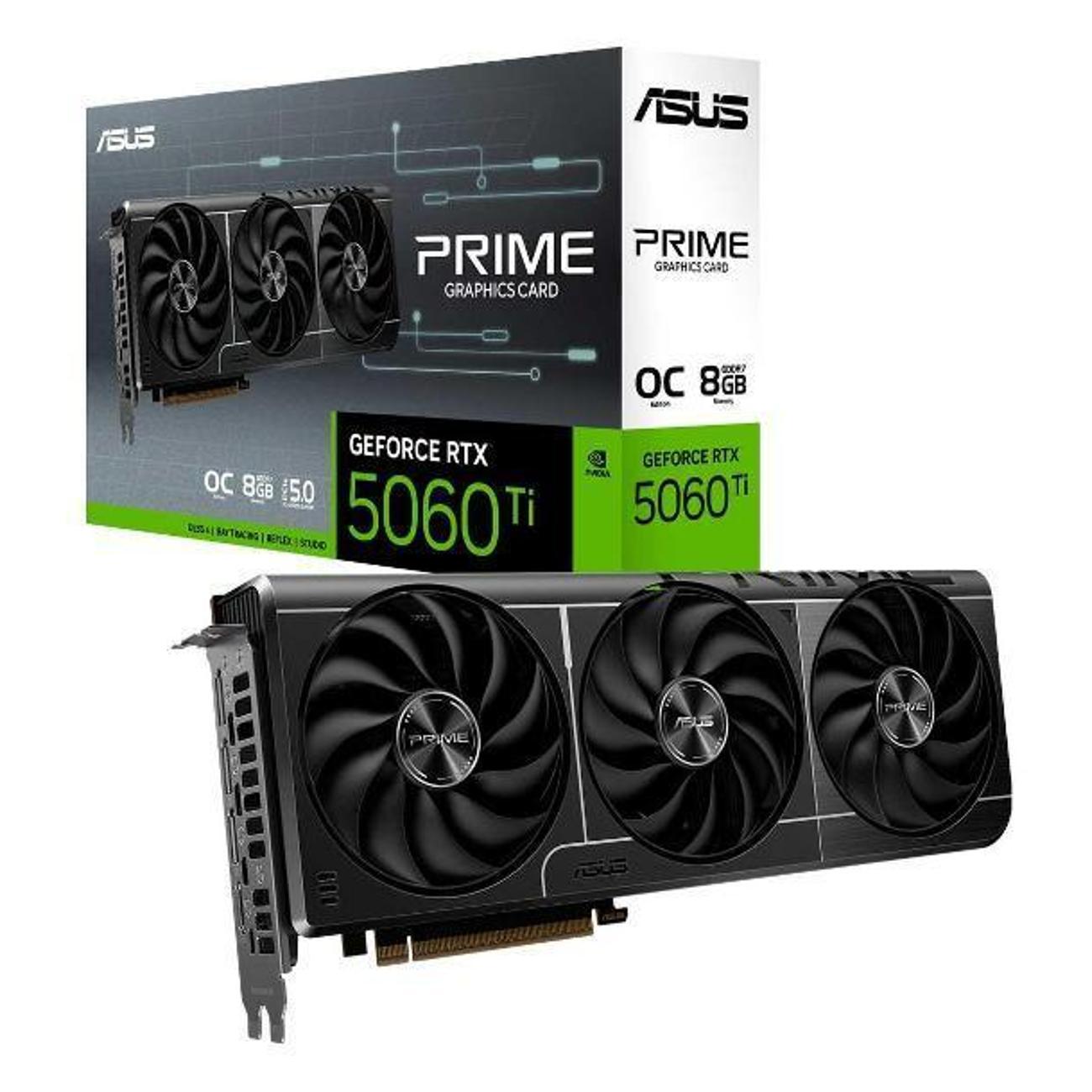 Изображение товара Видеокарта ASUS RTX 5060 Ti PRIME OC 8GB (PRIME-RTX5060TI-O8G)