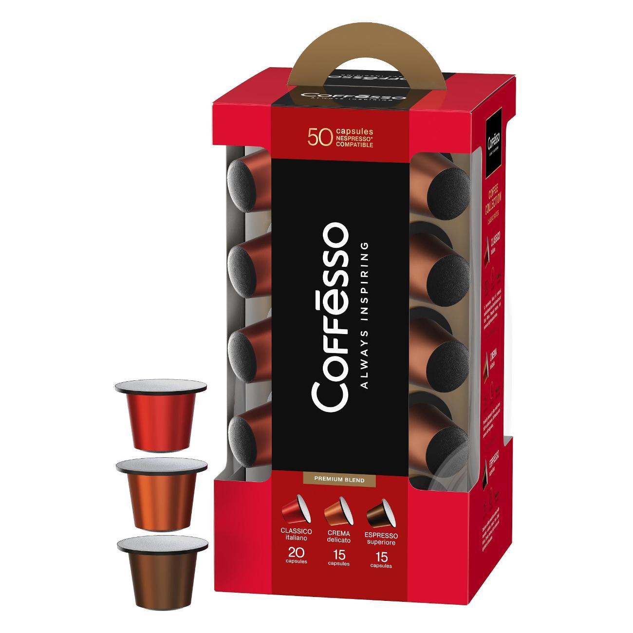 Изображение товара Кофе в капсулах Coffesso 3 вкуса 50 капсул