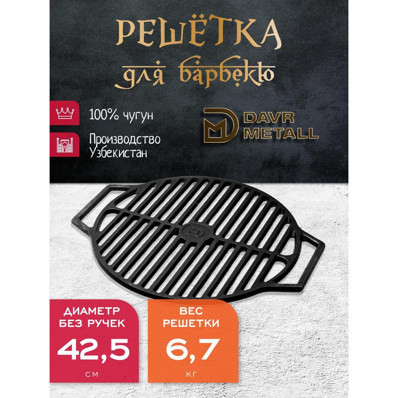 Изображение товара Решетка для гриля Davr Metall решетка(круг)425