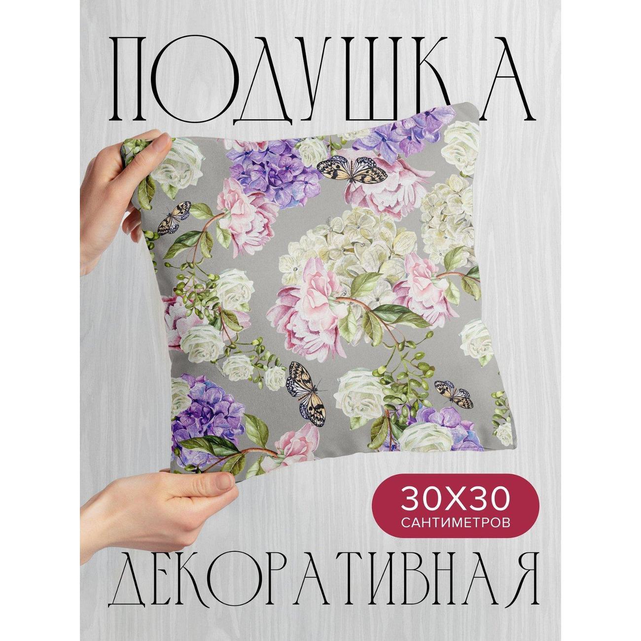 Изображение товара Подушка PrintyFull Акварельные розы FP36814785