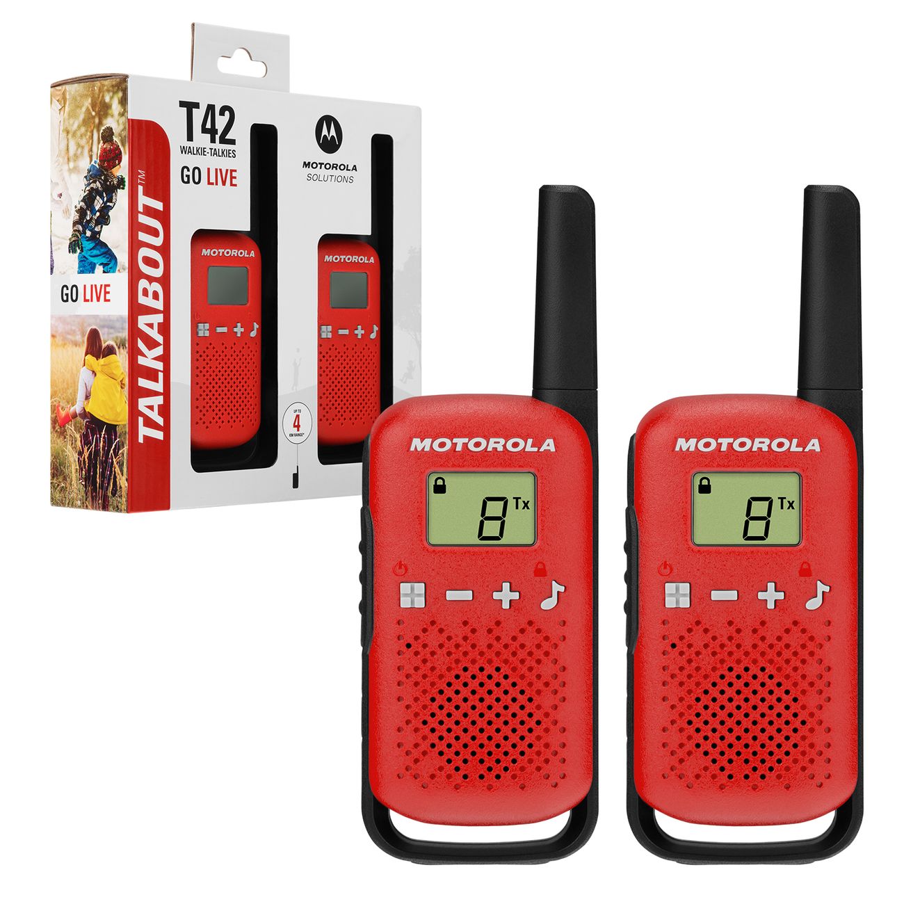 Рация Motorola Talkabout T42 Red/Black (2 штуки)