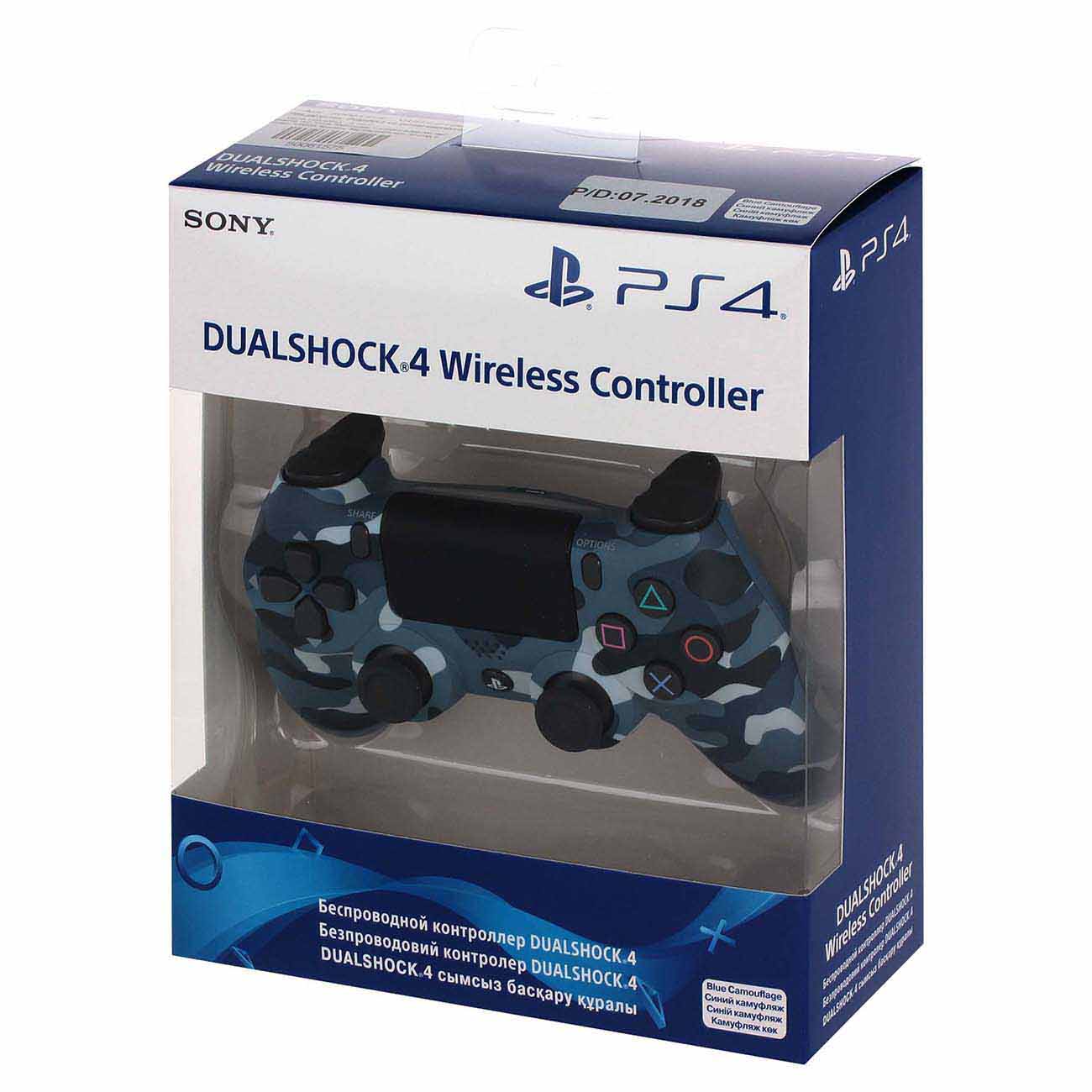 Купить Геймпад для консоли PS4 Sony Dualshock v2 синий камуфляж в каталоге  интернет магазина М.Видео по выгодной цене с доставкой, отзывы, фотографии  - Москва