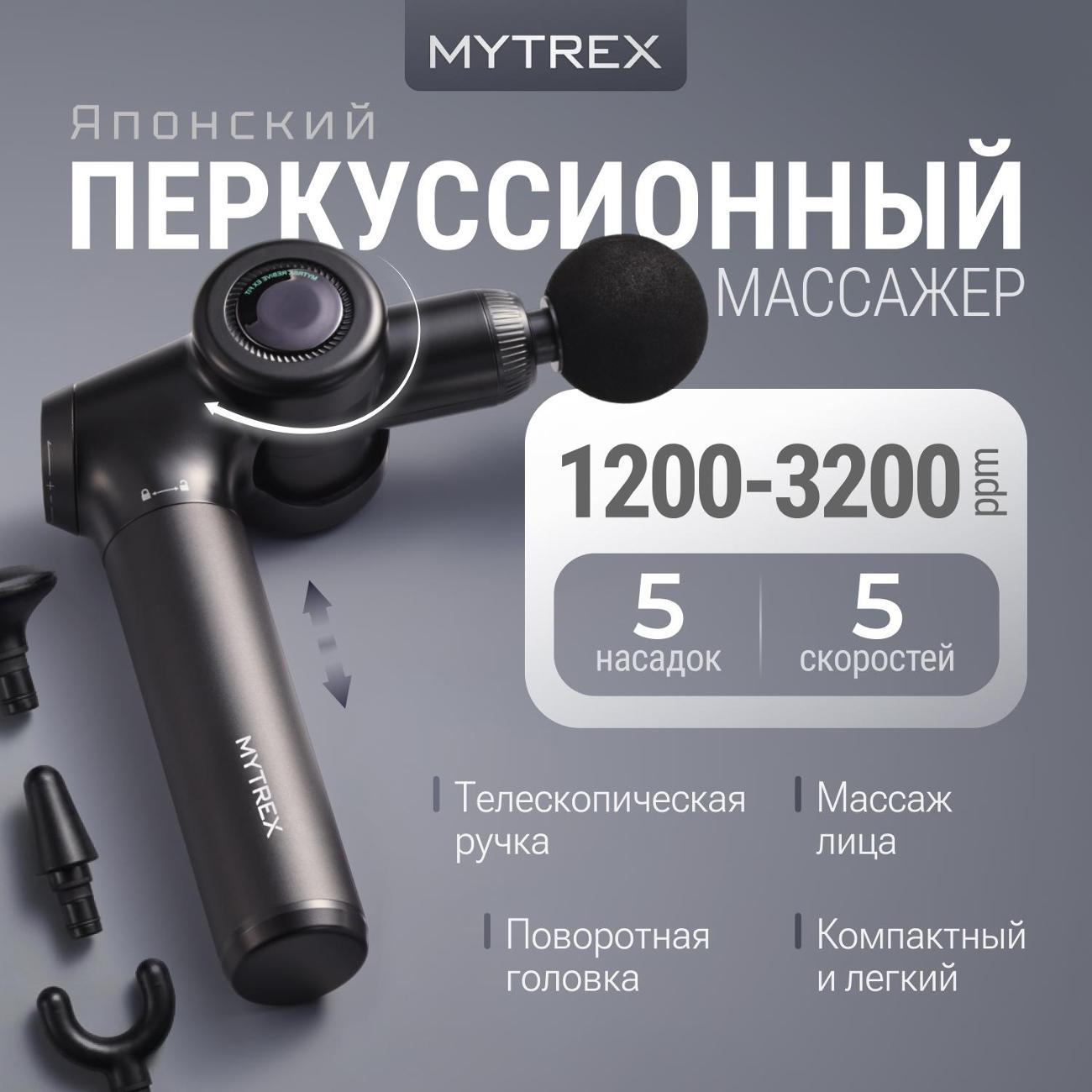 Изображение товара Массажер перкуссионный MYTREX REBIVE EX FIT MT-A(R) Изображение товара Массажер перкуссионный MYTREX REBIVE EX FIT MT-A(R)