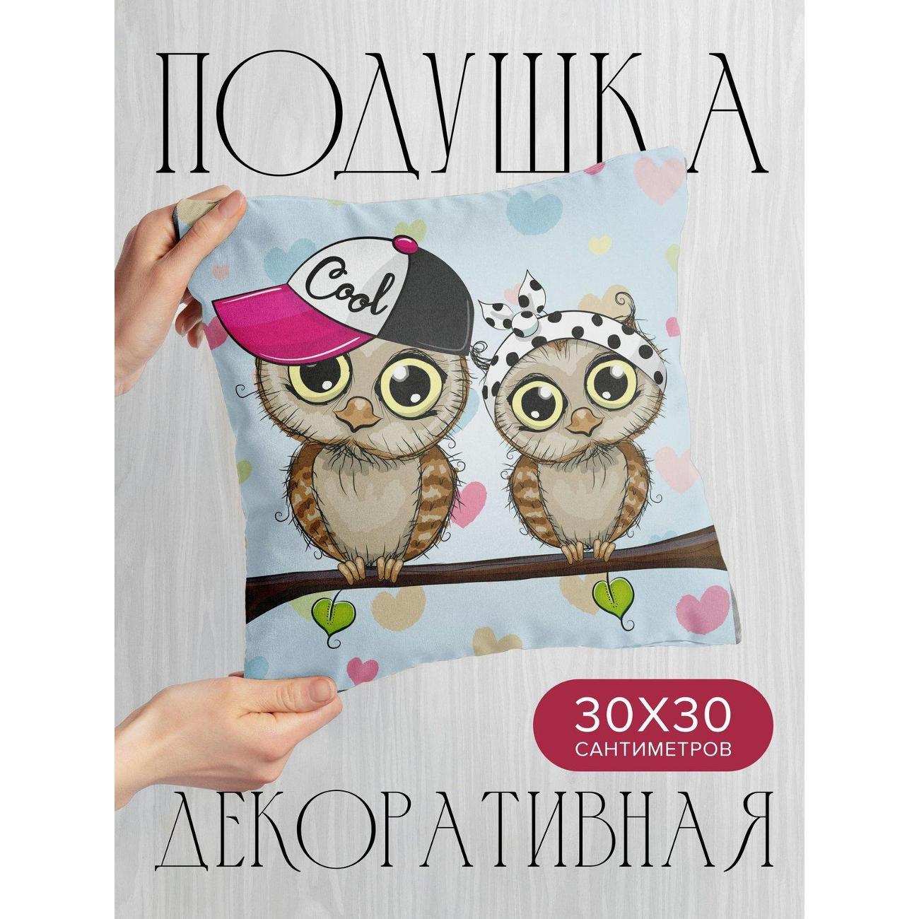Изображение товара Подушка PrintyFull Две мультяшные совы FP395418515