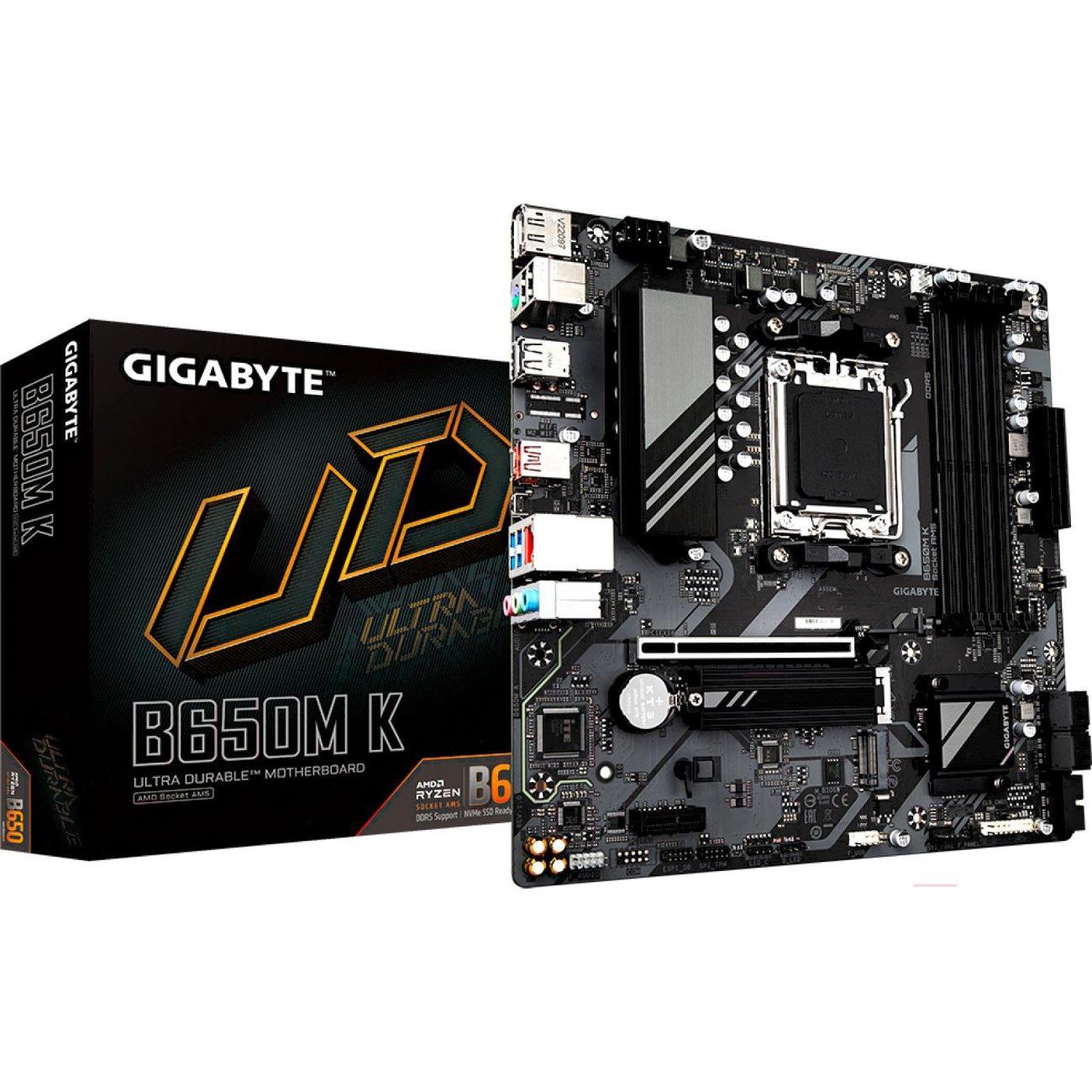 Изображение товара Материнская плата GIGABYTE B650M K (AM5, mATX)