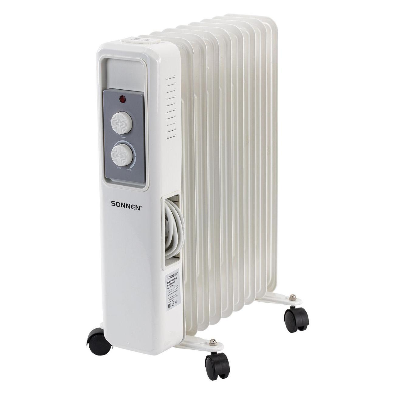 Изображение товара Обогреватель масляный Sonnen DFS-9E белый