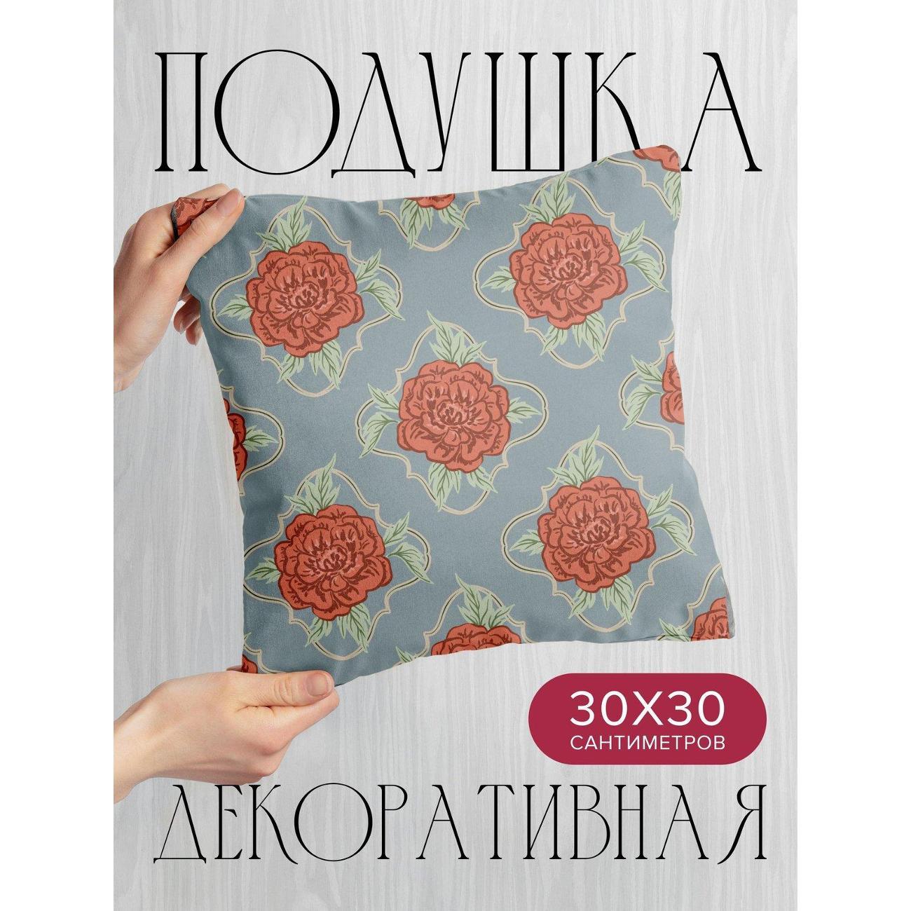 Изображение товара Подушка PrintyFull Цветочные мотивы: крупные FP418992027