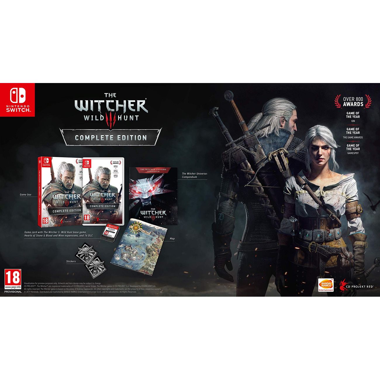 Игра CD Projekt RED Nintendo Ведьмак 3: Дикая Охота. Полное Издание