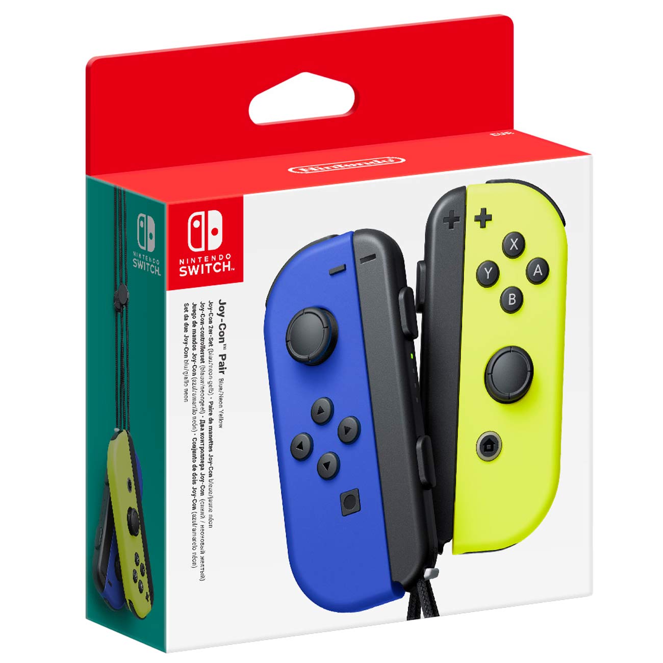 Купить Геймпад для Switch Nintendo 2шт, Joy-Con синий/неоновый желтый в  каталоге интернет магазина М.Видео по выгодной цене с доставкой, отзывы,  фотографии - Москва