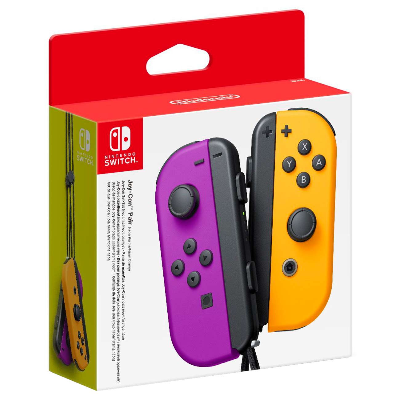 Купить Геймпад для Switch Nintendo 2шт, Joy-Con неоновый  фиолетовый/оранжевый в каталоге интернет магазина М.Видео по выгодной цене  с доставкой, отзывы, фотографии - Москва