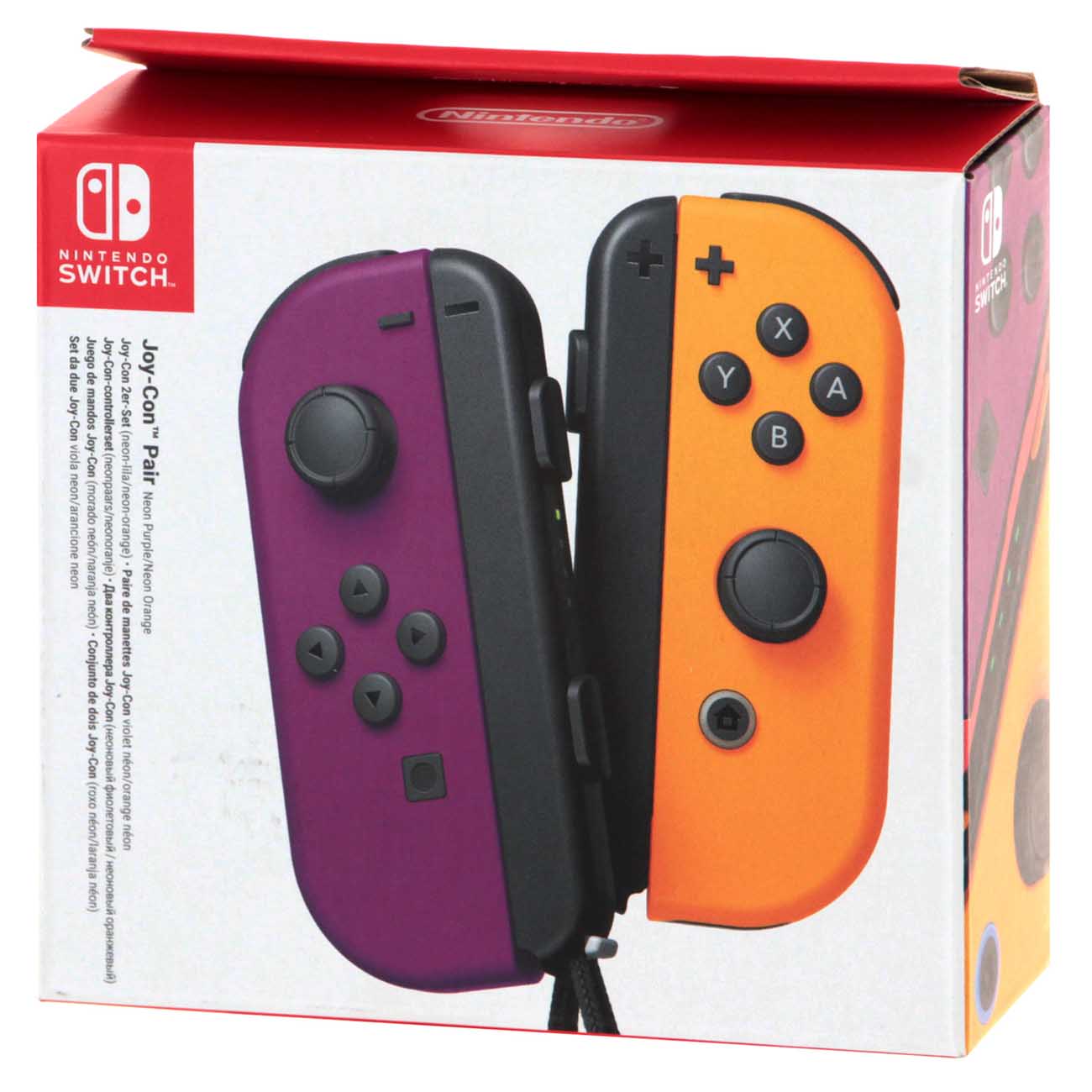 Купить Геймпад для Switch Nintendo 2шт, Joy-Con неоновый  фиолетовый/оранжевый в каталоге интернет магазина М.Видео по выгодной цене  с доставкой, отзывы, фотографии - Москва