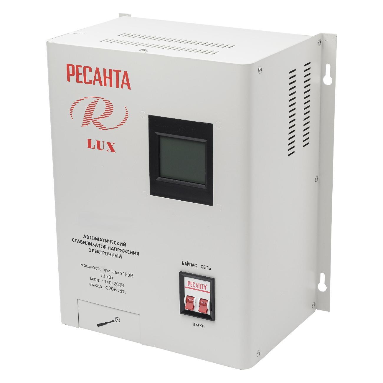 Изображение товара Стабилизатор Ресанта АСН-10WE (White Edition)