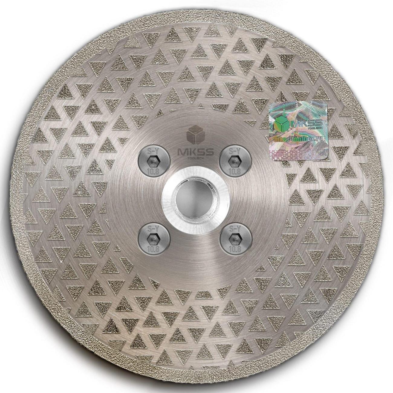 Изображение товара Круг алмазный MKSS гальванический 125мм, с фланцем М14 MKSS