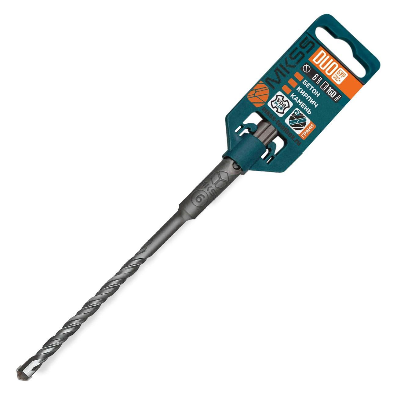 Изображение товара Бур MKSS Бур по бетону Duo 6x160мм SDS-plus MKSS