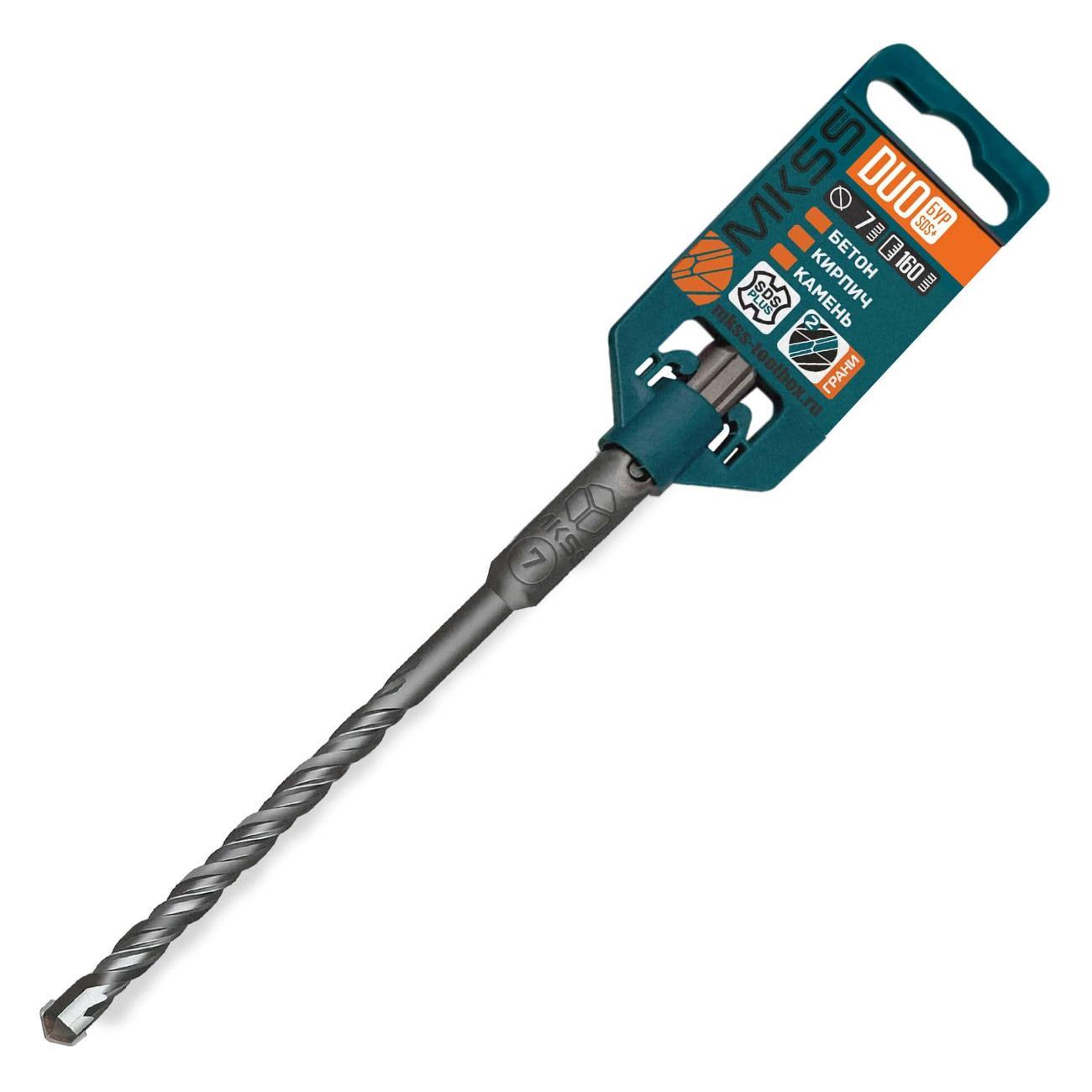 Изображение товара Бур MKSS Бур по бетону Duo 7x160мм SDS-plus MKSS