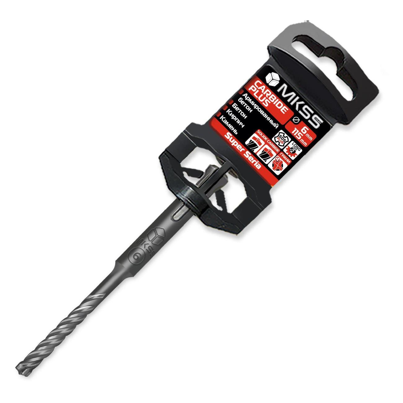 Изображение товара Бур MKSS Бур по арм бетону Carbide Plus 6x115мм SDS-plus