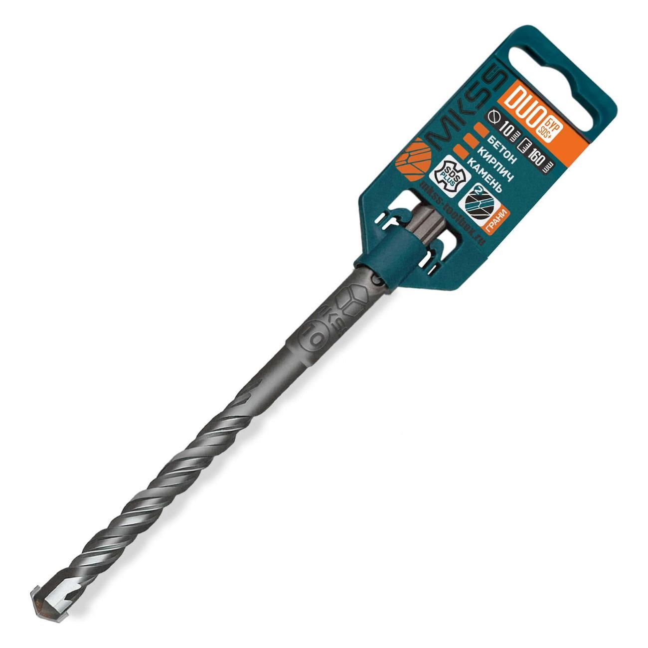 Изображение товара Бур MKSS Бур по бетону Duo 10x160мм SDS-plus MKSS