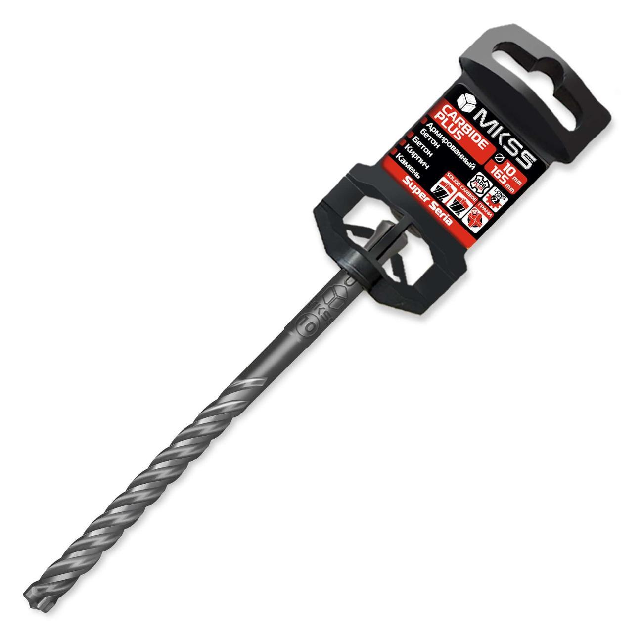 Изображение товара Бур MKSS Бур по арм бетону Carbide Plus 10x165мм SDS-plus