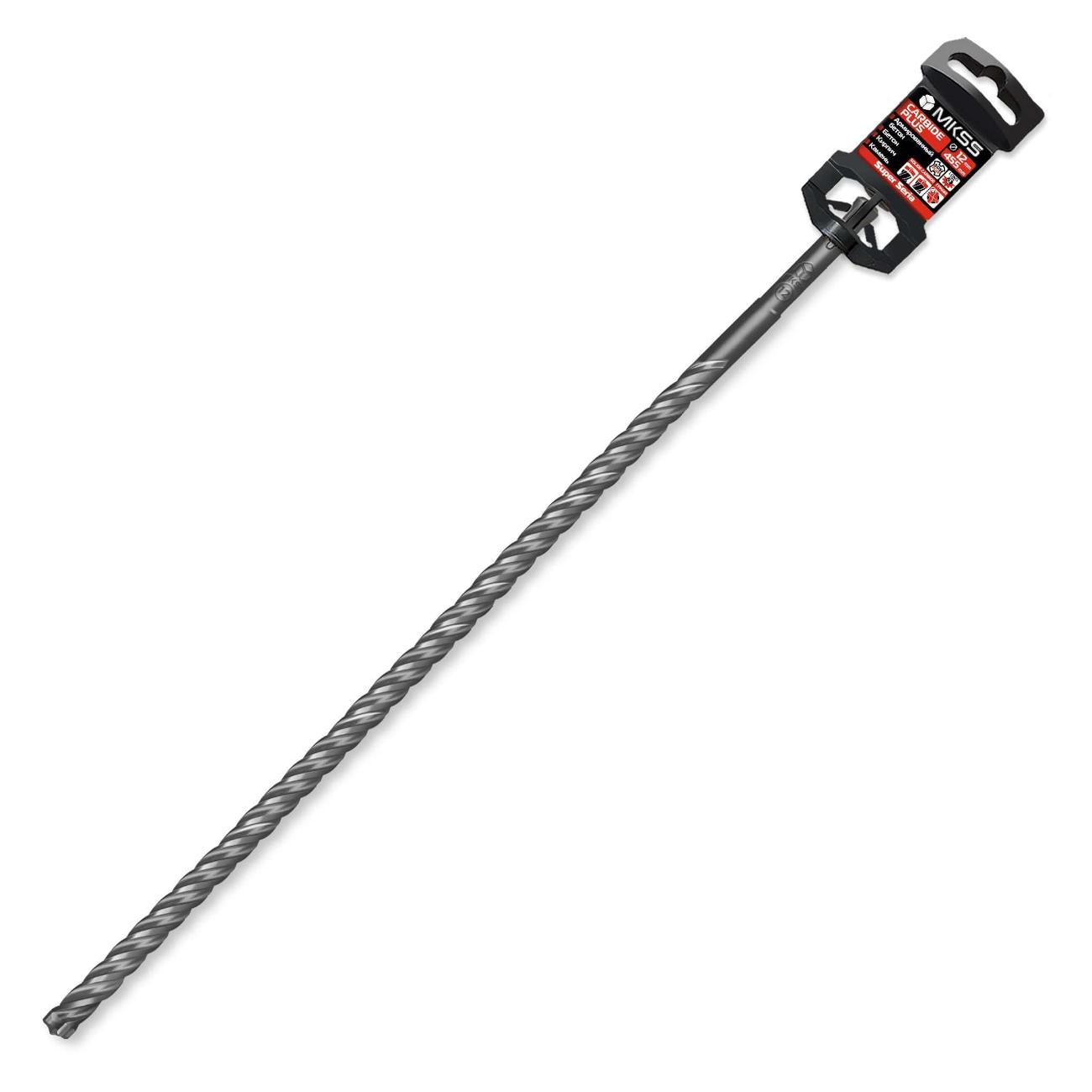 Изображение товара Бур MKSS Бур по арм бетону Carbide Plus 12x455мм SDS-plus