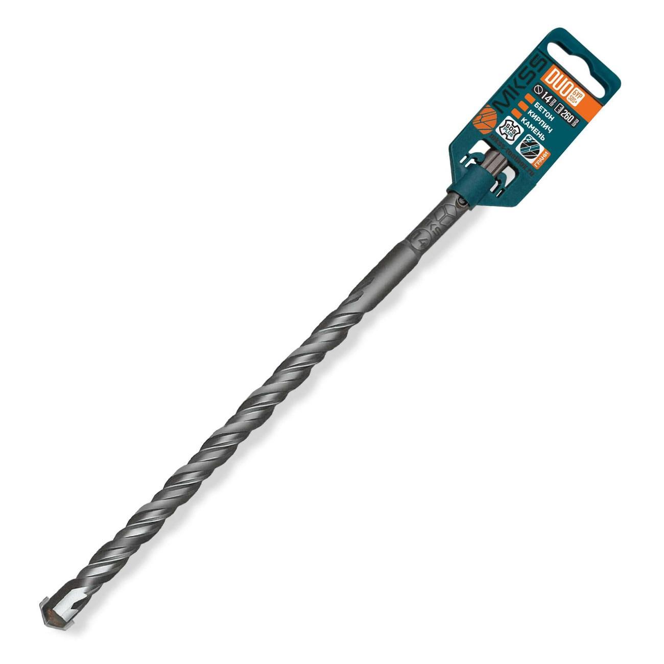 Изображение товара Бур MKSS Бур по бетону Duo 14x260мм SDS-plus MKSS