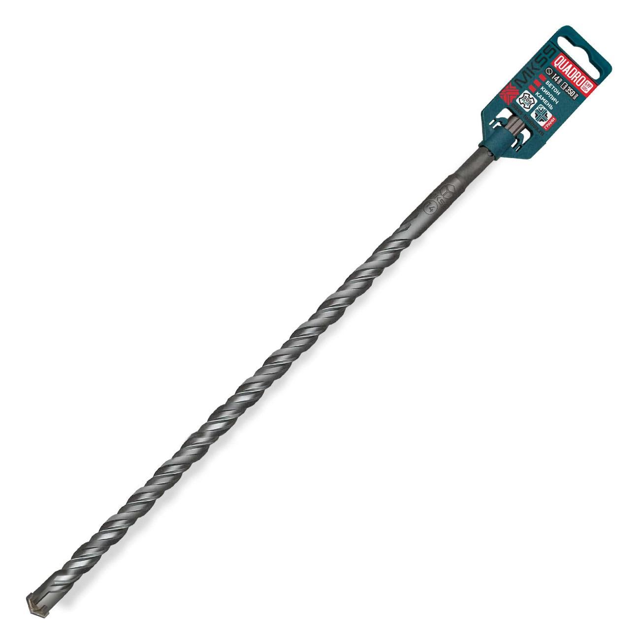 Изображение товара Бур MKSS Бур по бетону Quadro 14x350мм SDS-plus MKSS