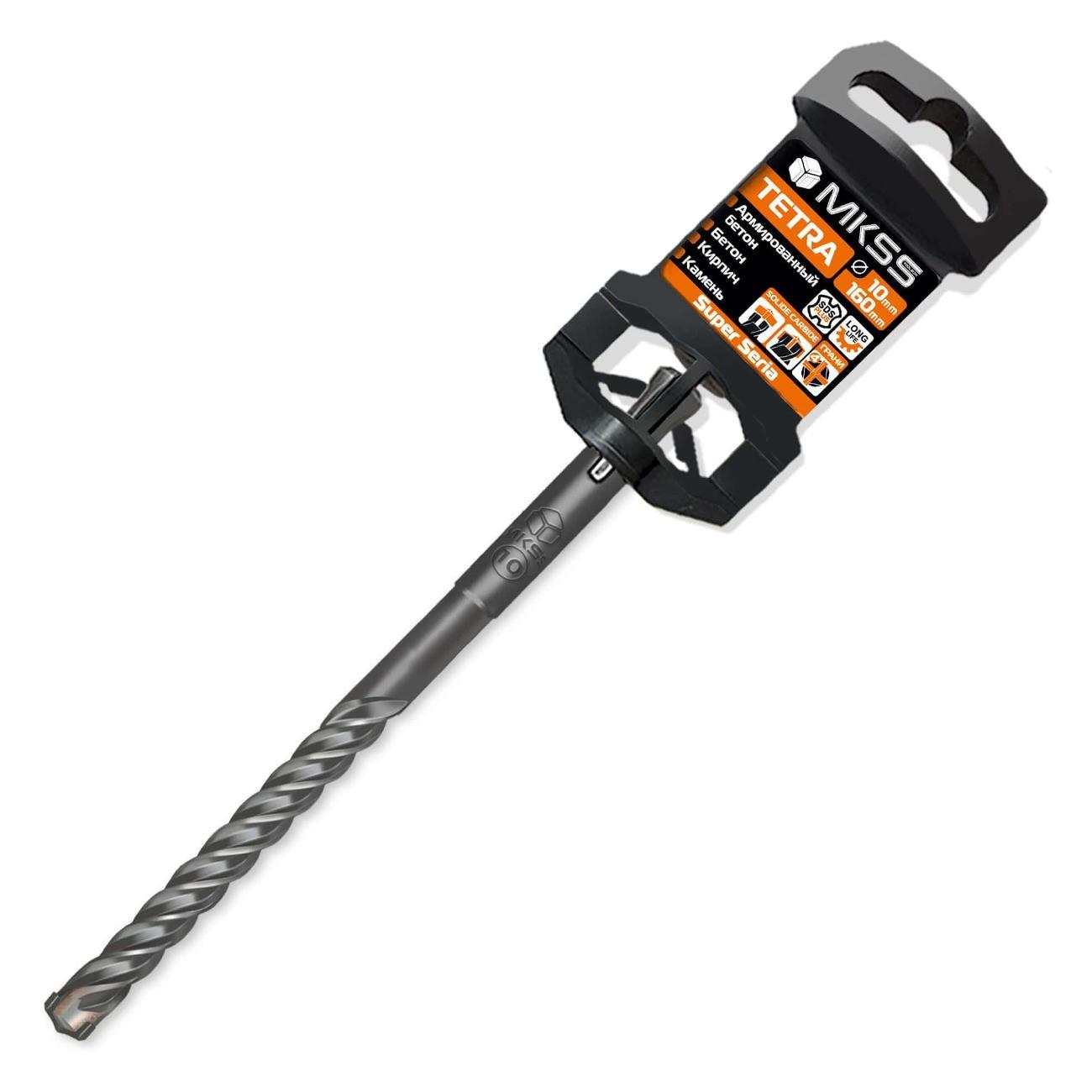 Изображение товара Бур MKSS Бур по арм бетону Tetra 10x160мм SDS-plus MKSS