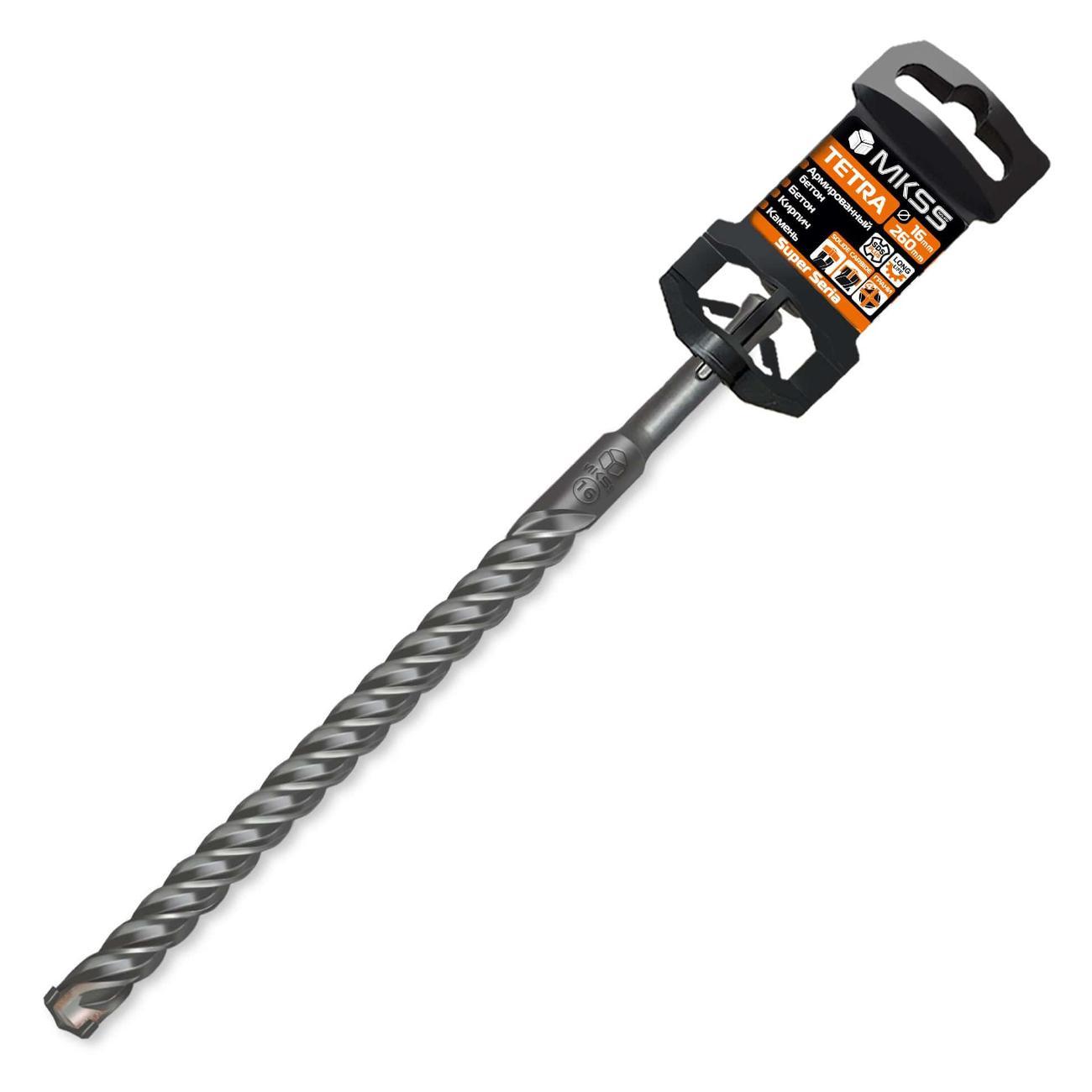 Изображение товара Бур MKSS Бур по арм бетону Tetra 16x260мм SDS-plus MKSS