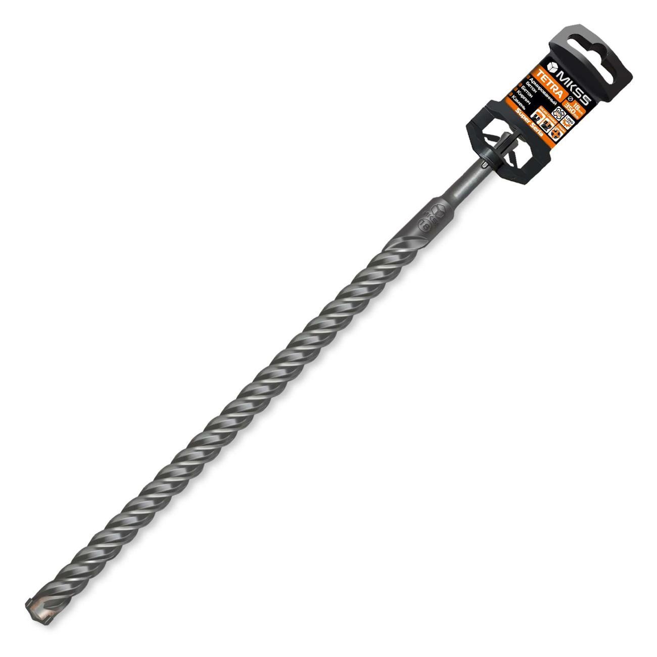 Изображение товара Бур MKSS Бур по арм бетону Tetra 18x350мм SDS-plus MKSS