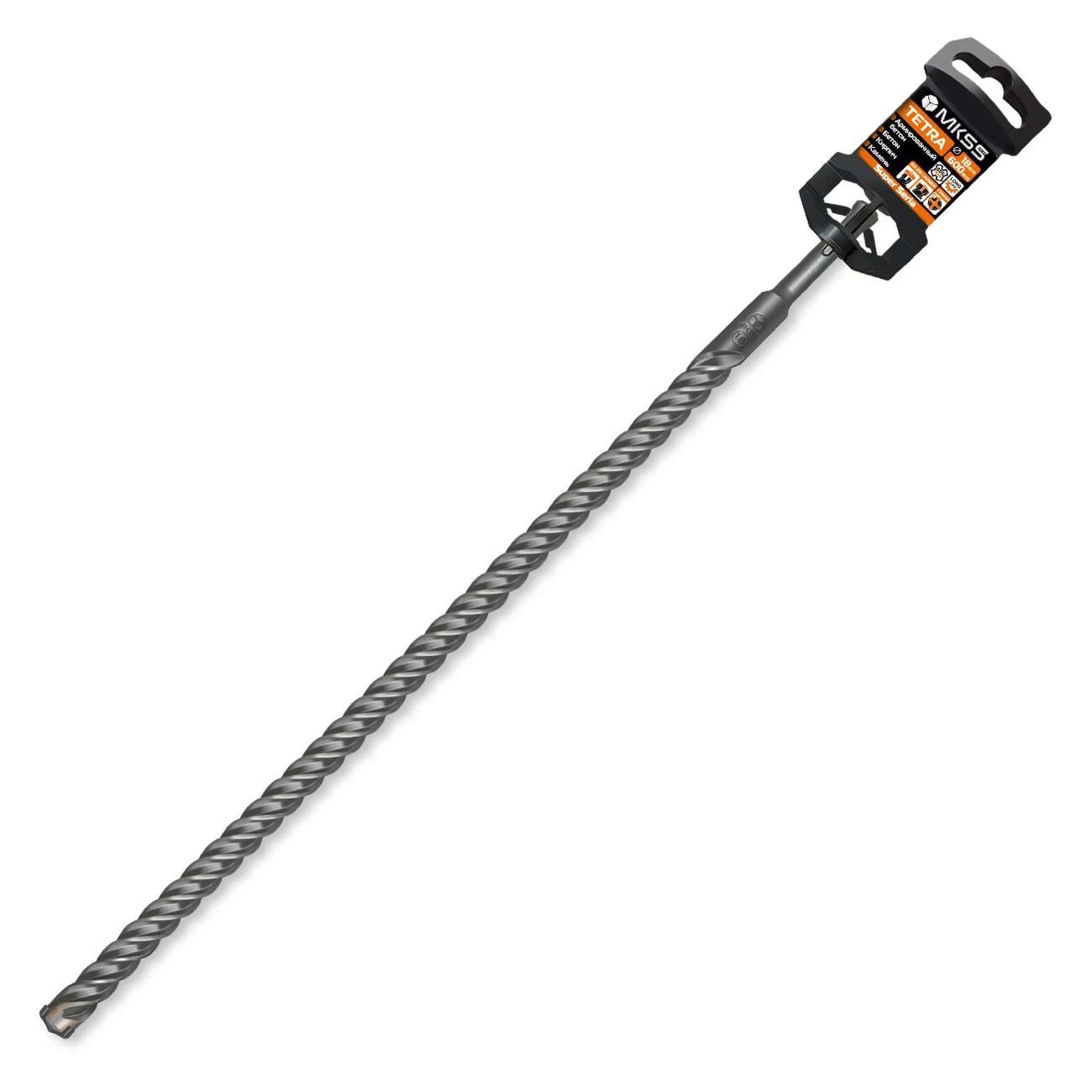 Изображение товара Бур MKSS Бур по арм бетону Tetra 18x600мм SDS-plus MKSS